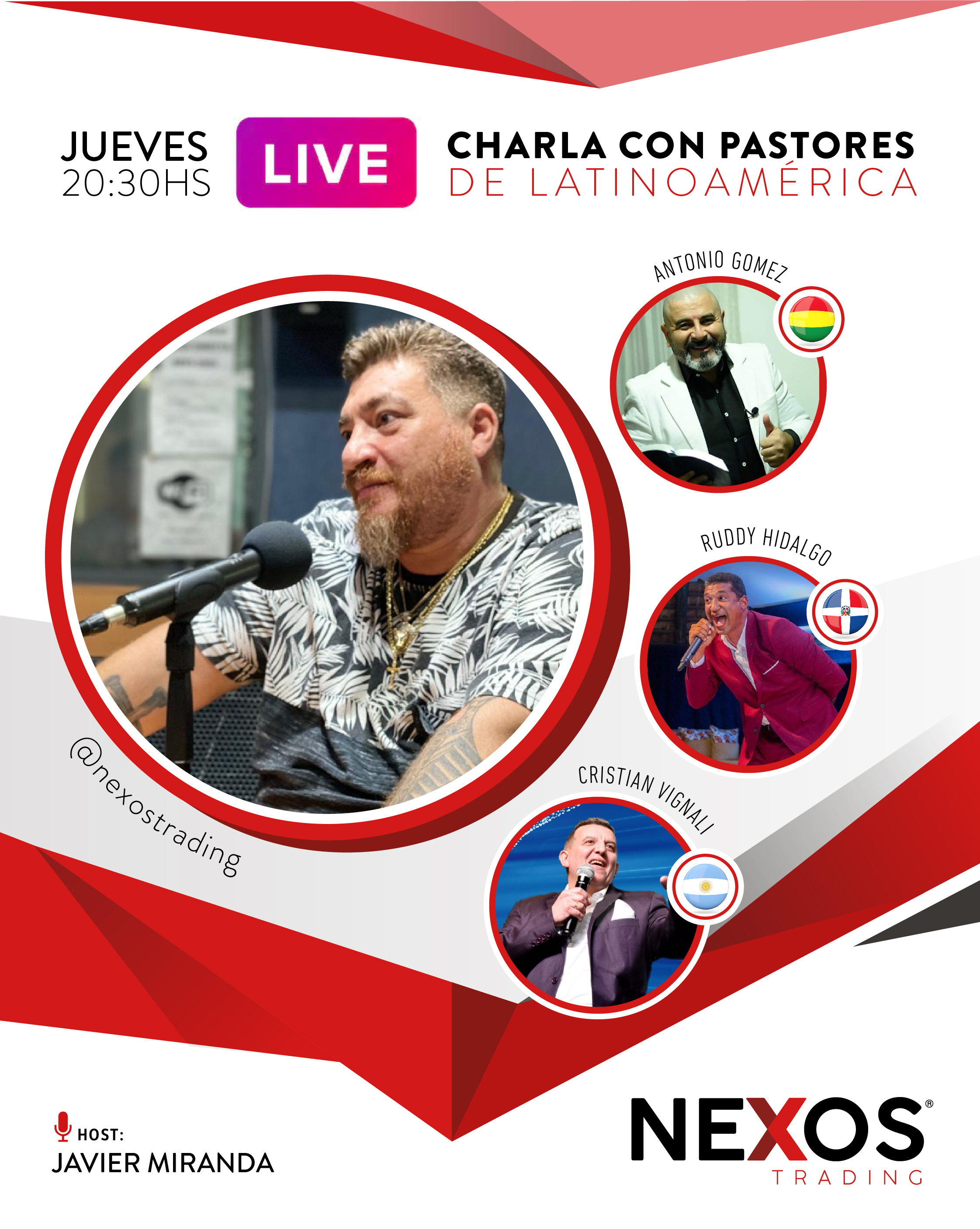 Charla con pastores de Latinoamérica.