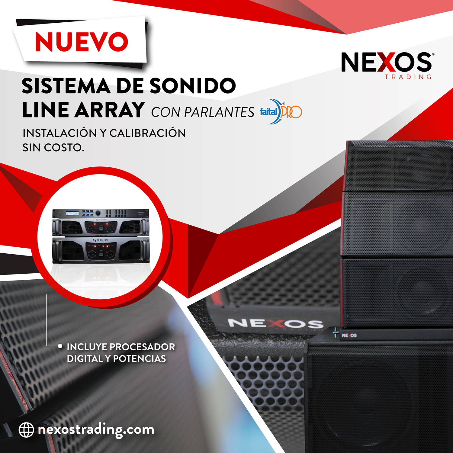 Llegaron los nuevos equipos de Sonido a Nexos Argentina. Increíble oportunidad.